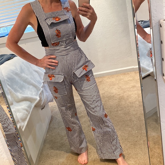 Vintage overalls w tiger - Picture 2 of 9